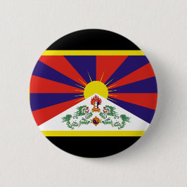 tibetische Flagge Button
