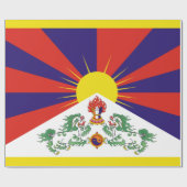tibetische Flagge Geschenkpapier (Flach)