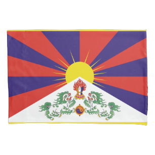 tibetische Flagge Kissenbezug