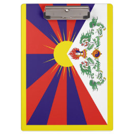 tibetische Flagge Klemmbrett