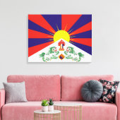 tibetische Flagge Leinwanddruck (Insitu (Wohnzimmer))