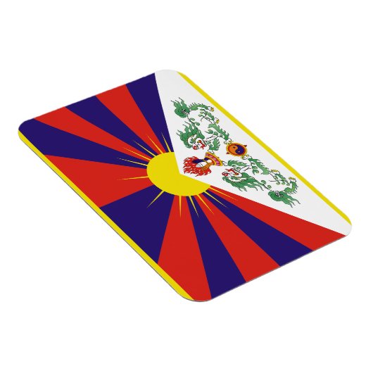 tibetische Flagge Magnet (Rechte Seite)
