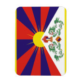tibetische Flagge Magnet (Vertikal)