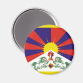 tibetische Flagge Magnet (Vorderseite/Rückseite)