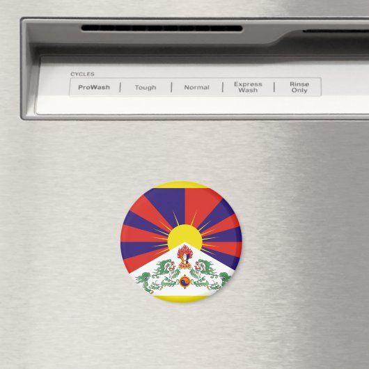 tibetische Flagge Magnet (In Situ (Geschirrspüler))