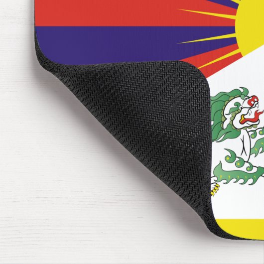 tibetische Flagge Mousepad (Ecke)