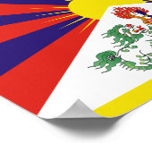 tibetische Flagge Poster (Ecke)
