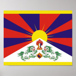 tibetische Flagge Poster