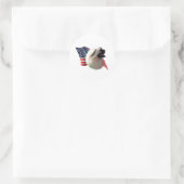 tibetische Flagge Runder Aufkleber (Tasche)