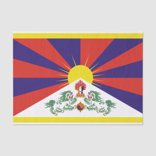 tibetische Flagge Seidenpapier (Vorderseite)
