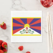 tibetische Flagge Serviette (Beispiel)