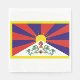 tibetische Flagge Serviette