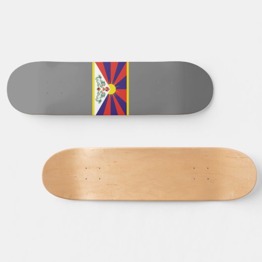 tibetische Flagge Skateboard (Horizontal)