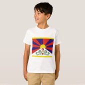 tibetische Flagge T-Shirt (Vorne ganz)
