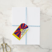 tibetische Flagge (Tibet) Geschenkanhänger (Mit Garn)