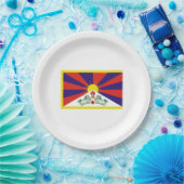 tibetische Flagge (Tibet) Pappteller (Party)