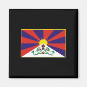 tibetische Flaggen - T - Shirt und Geschenke Magnet (Vorne)