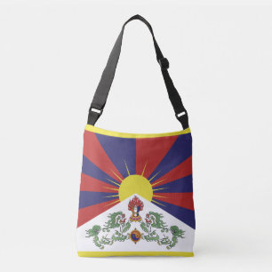 Tibetische Flaggen- und Tibet-Modetaschen / Himala Tragetaschen Mit Langen Trägern