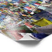 Tibetische Gebetsfahnen Fotodruck (Ecke)