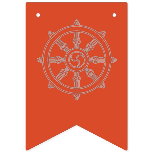 tibetische Gebetsflagge mit buddhistischen Symbole Wimpelkette (Dritte Fahne)