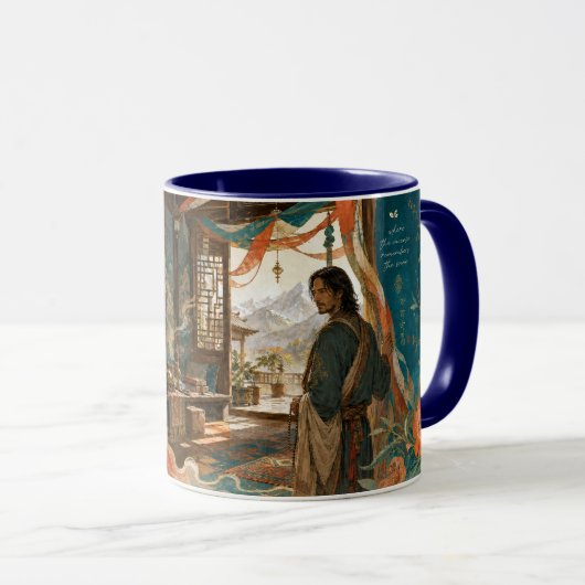 Tibetische Kleidung. Tasse (VorderseiteRechts)