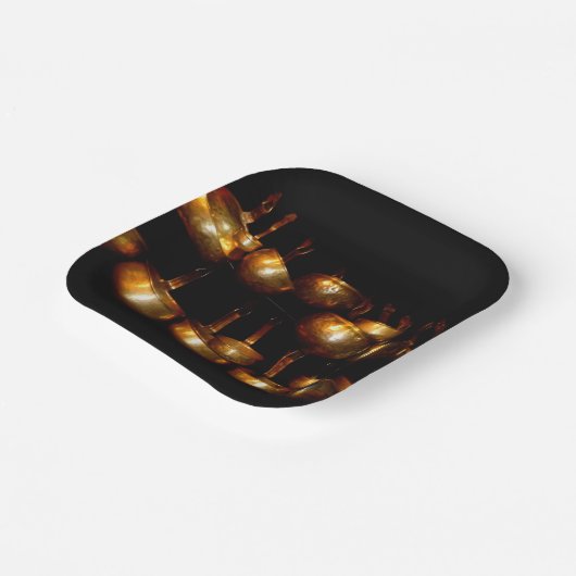 tibetische Ladle Pappteller (Gewinkelt)