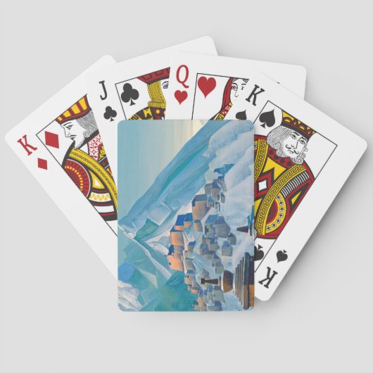 tibetische Landschaft im Himalaya-Gebirge Spielkarten (Rückseite)