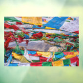 tibetische Landschaft mit Gebetsfahnen - Himalaya Fensteraufkleber (Blatt 3)