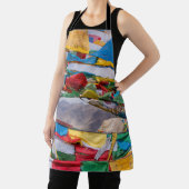 tibetische Landschaft mit Gebetsfahnen - Himalaya Schürze (InSitu)