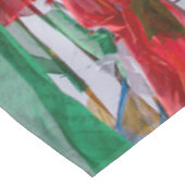 tibetische Landschaft mit Gebetsfahnen - Himalaya Tischdecke (Schrägansicht)