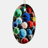 tibetische Malgeräte Keramik Ornament (Rechts)