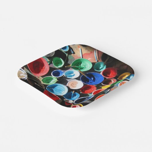 tibetische Malgeräte Pappteller (Gewinkelt)