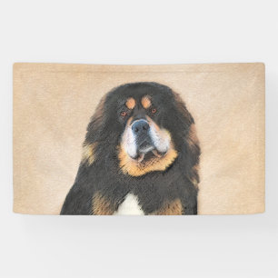 Tibetische Maskenmalerei - Niedliche Hundekunst Banner