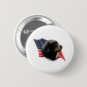 tibetische Mastiff-Flagge Button (Vorne & Hinten)