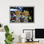 Tibetische Mönchstänzer Poster (Heimbüro)