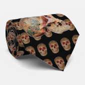 Tibetische Skulls 2 Krawatte (Gerollt)