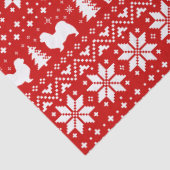 Tibetische spanische Silhouetten Weihnachtsmuster Seidenpapier (Detail)