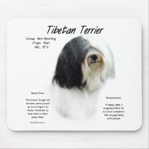 tibetische Terrier-Geschichte; ich Liebe tibetisch Mousepad