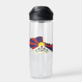 Tibetische Wappen, Karte, Flagge, Tibet Trinkflasche (Rückseite)