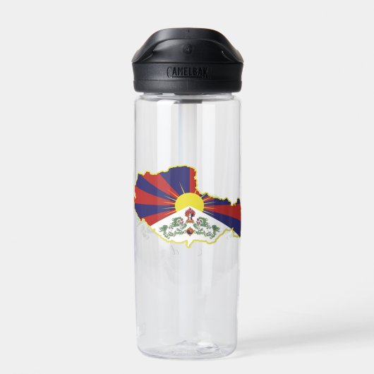Tibetische Wappen, Karte, Flagge, Tibet Trinkflasche (Rückseite)