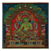 Tibetischer Buddhismus Green Tara Poster (Vorderseite)