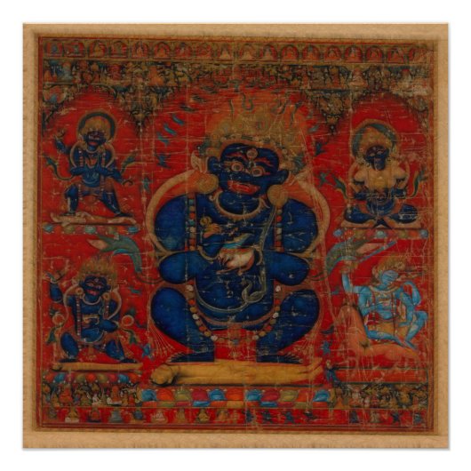 tibetischer Buddhismus Mahakala Poster (Vorderseite)