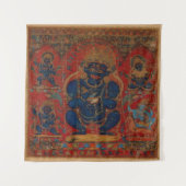 tibetischer Buddhismus Mahakala Wandteppich (Vorderseite)