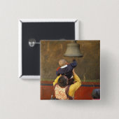 tibetischer buddhistischer Mönch, der einen Jungen Button (Vorne & Hinten)