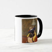 tibetischer buddhistischer Mönch, der einen Jungen Tasse (VorderseiteRechts)