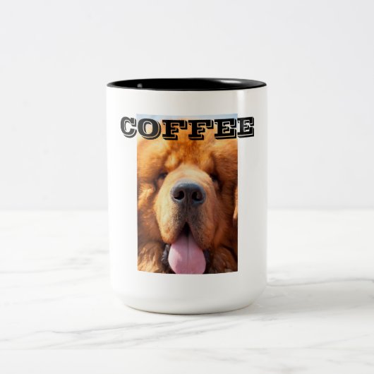 Tibetischer Mastiff-Cup Zweifarbige Tasse (Mittel)