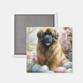 Tibetischer Mastiff Hund mit Ostereier Urlaub Magnet (Vorderseite/Rückseite)