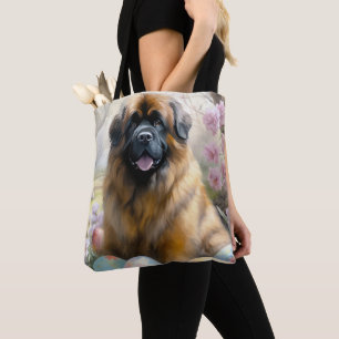 Tibetischer Mastiff-Hund mit Ostereiern Feiertag  Tasche