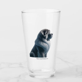 Tibetischer Mastiff Sitting Glass (2) Glas