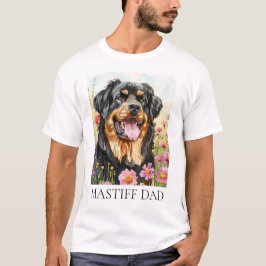 Tibetischer Mastiff Vater Wasserfarben Shirt